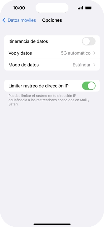 Pulsa el indicador junto a 