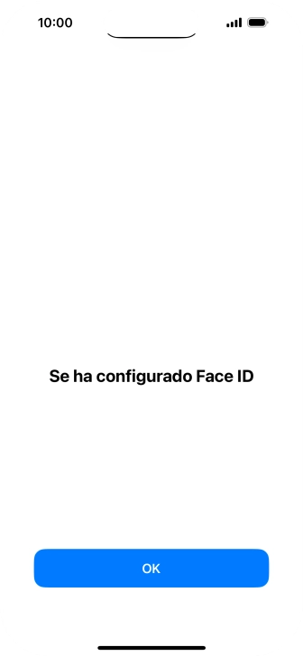Pulsa OK. Si no has añadido anteriormente un código de seguridad, tendrás que introducir un código de libre elección dos veces consecutivas.