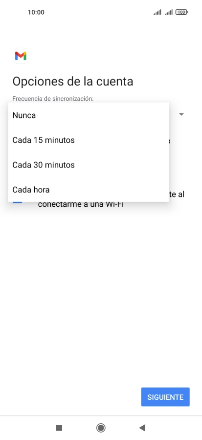 Pulsa el ajuste deseado.