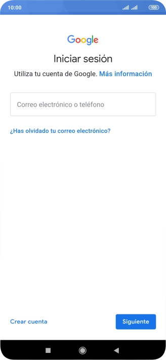 Si no tienes una cuenta de Google, pulsa Crear cuenta y sigue las indicaciones de la pantalla para ver cómo crear una cuenta nueva.