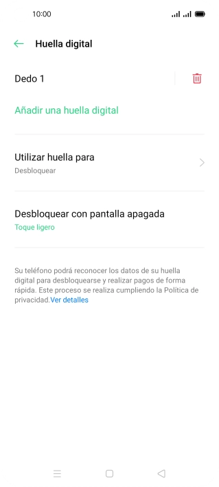 Pulsa la tecla de retroceso.