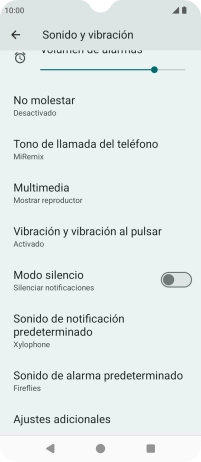 Pulsa Tono de llamada del teléfono.