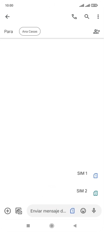 Pulsa la tarjeta SIM deseada.