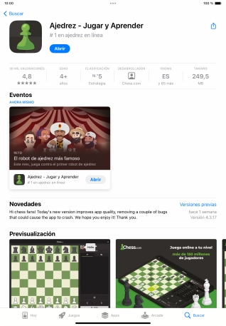 Desliza el dedo hacia arriba desde la parte inferior de la pantalla para terminar y volver a la pantalla de inicio.