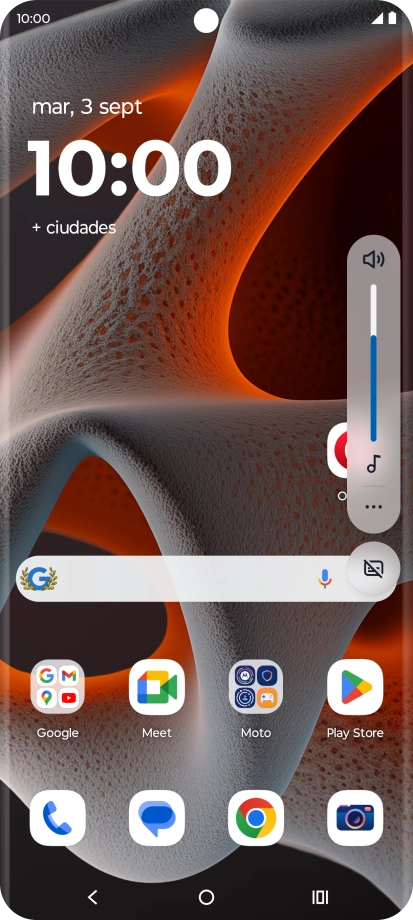 Pulsa el icono de modo de sonido las veces que sean necesarias para activar o desactivar el modo silencioso.