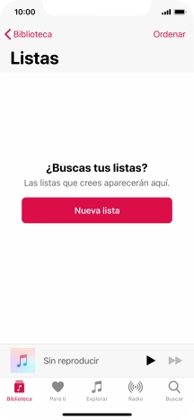 Pulsa Nueva lista.