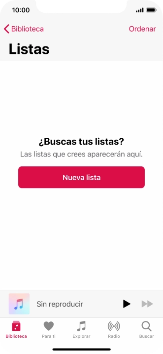 Pulsa Nueva lista.