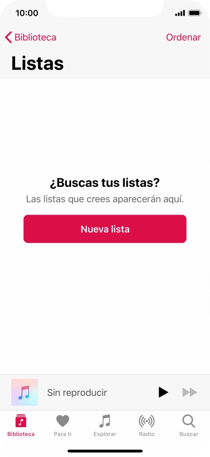 Pulsa Nueva lista.