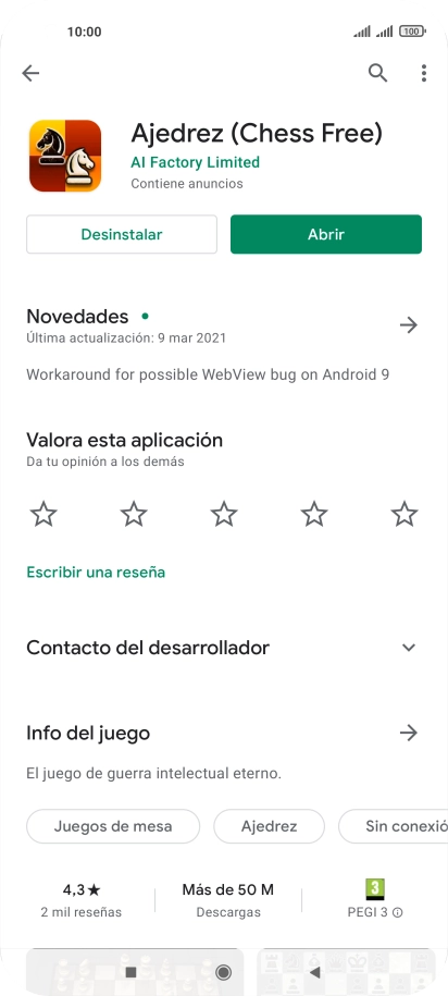 Pulsa la tecla de inicio para terminar y regresar a la pantalla de inicio.