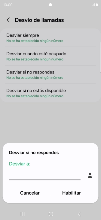 Introduce +34600132000 y pulsa Habilitar.