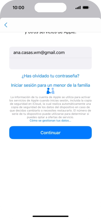Pulsa Continuar.