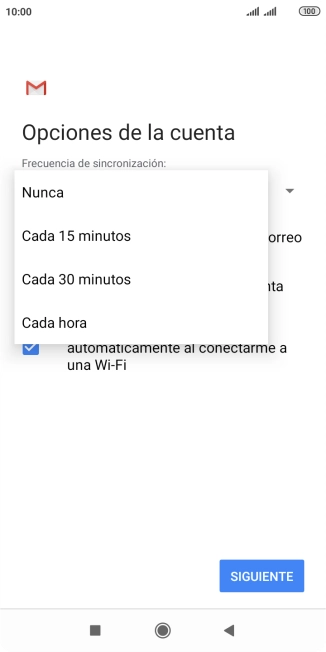 Pulsa el ajuste deseado.