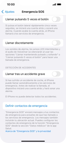 Pulsa el indicador junto a 