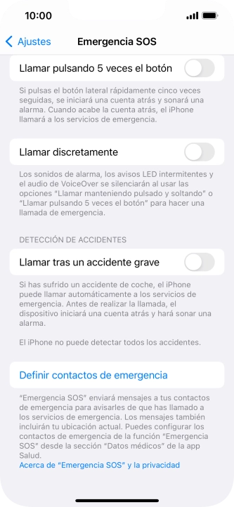 Pulsa el indicador junto a 