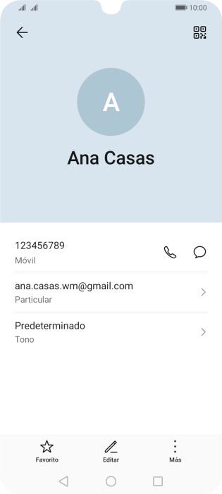 Pulsa el número de teléfono.