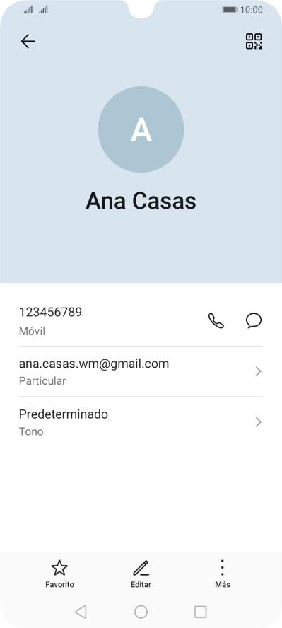 Pulsa el número de teléfono.