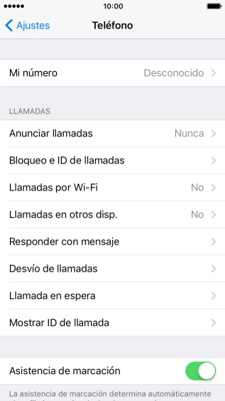 Pulsa Anunciar llamadas.