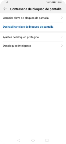 Pulsa Deshabilitar clave de bloqueo de pantalla.