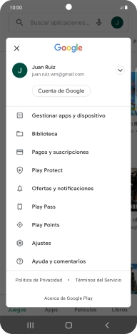 Pulsa Gestionar apps y dispositivo.