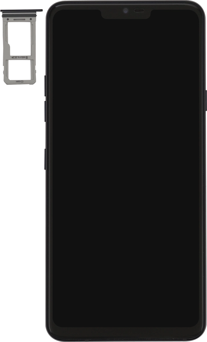 Gira la tarjeta SIM de modo que la esquina biselada de la tarjeta coincida con la esquina biselada de su contenedor.