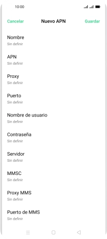 Pulsa Nombre.