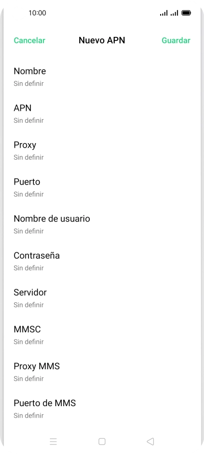 Pulsa Nombre.