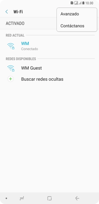 Pulsa Avanzado.
