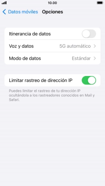 Pulsa el indicador junto a 