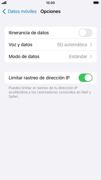 Pulsa el indicador junto a 