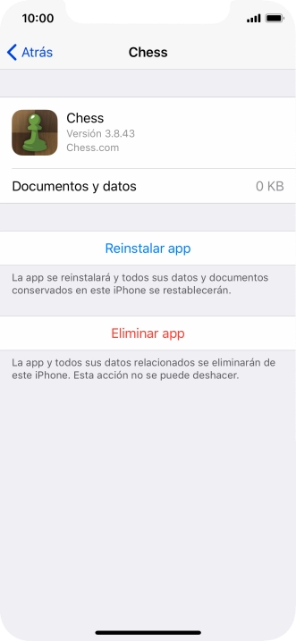 Desliza el dedo hacia arriba desde la parte inferior de la pantalla para terminar y volver a la pantalla de inicio.