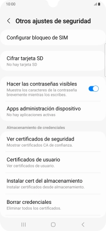 Pulsa Configurar bloqueo de SIM.