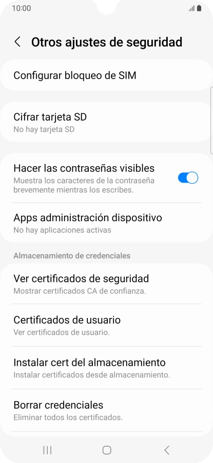 Pulsa Configurar bloqueo de SIM.