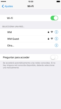 Pulsa la red wifi deseada e introduce la contraseña de esta red. Pulsa la red wifi deseada e introduce la contraseña de esta red.