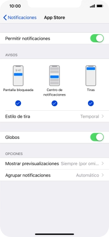 Pulsa el indicador junto a 