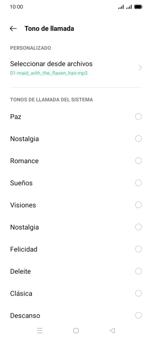 Pulsa la tecla de inicio para terminar y regresar a la pantalla de inicio.