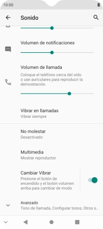 Pulsa Avanzado.