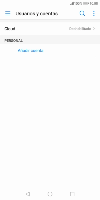 Pulsa Añadir cuenta.