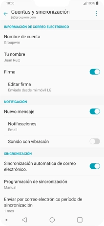 Pulsa el indicador junto a 