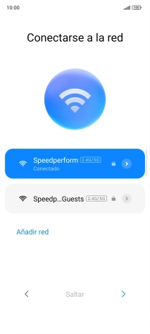 Pulsa la flecha hacia la derecha.