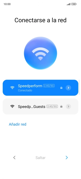 Pulsa la flecha hacia la derecha.
