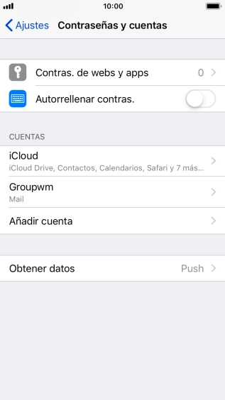 Pulsa el nombre de la cuenta de correo electrónico que acabas de crear.