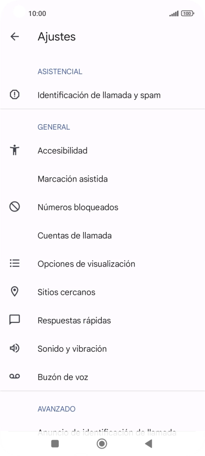 Pulsa Cuentas de llamada.