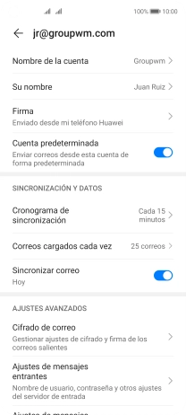Pulsa Nombre de la cuenta.