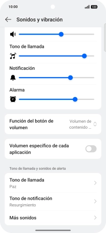 Pulsa Tono de llamada.