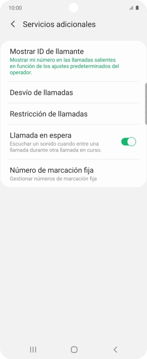 Pulsa el indicador junto a 