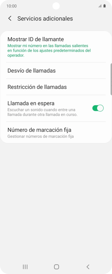 Pulsa el indicador junto a 