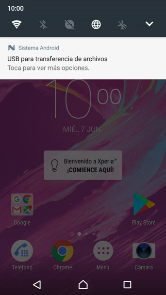 Pulsa el icono de conexiones.