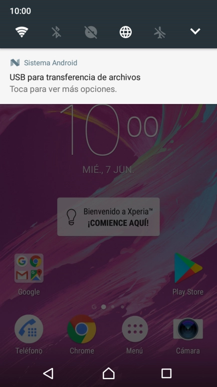 Pulsa el icono de conexiones.