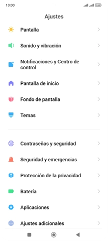 Pulsa Notificaciones y Centro de control.