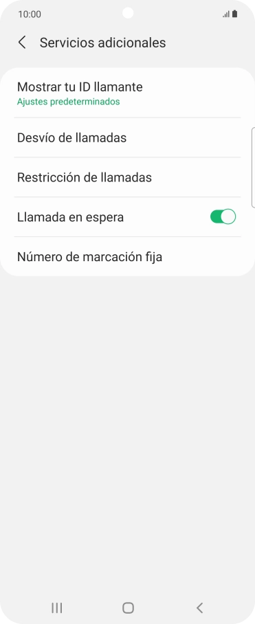 Pulsa el indicador junto a 